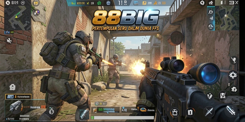 Screenshot gameplay 88BIG menunjukkan aksi pertempuran menegangkan.