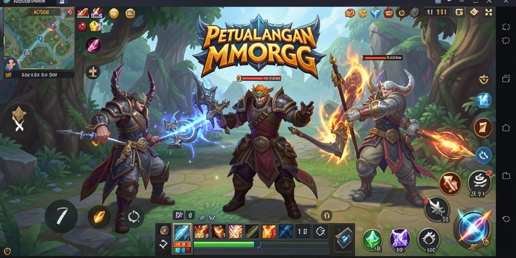 Gameplay seru bersama teman-teman dalam <strong>ADS508</strong> MMORPG.