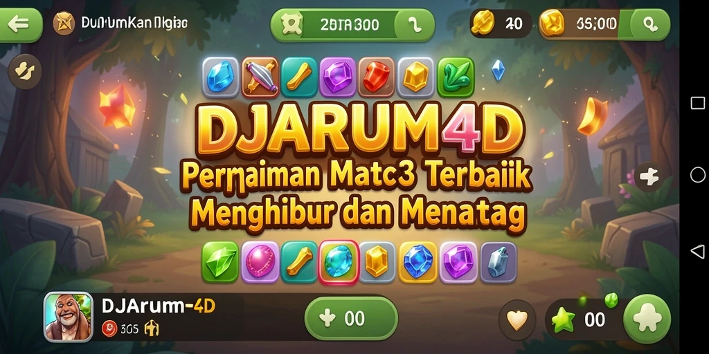 Tampilan screenshot gameplay <strong>DJARUM4D</strong> yang menunjukkan pencocokan elemen yang seru.