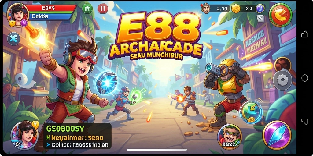 Tampilan gameplay E88 yang seru dan penuh tantangan.
