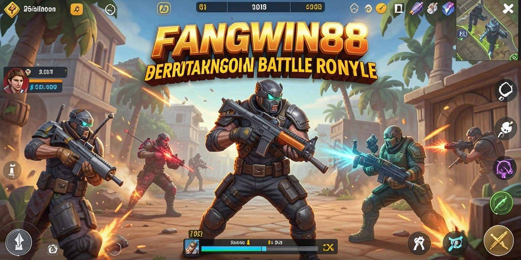 Tangkapan layar gameplay FANGWIN88 yang mendebarkan di arena Battle Royale.