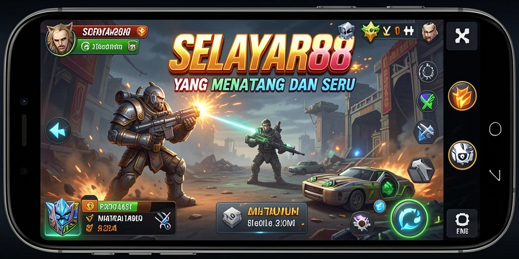 Screenshot utama menampilkan pertempuran epik dalam <strong>SELAYAR88</strong> dengan strategi mendalam.