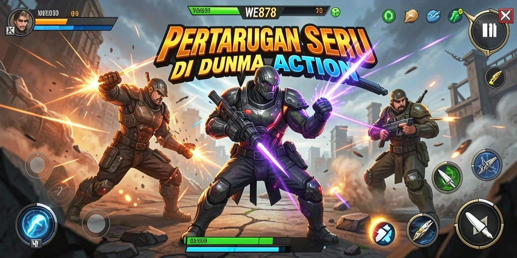 Screenshot WE878 menampilkan aksi pertarungan yang mendebarkan dan grafis menawan.